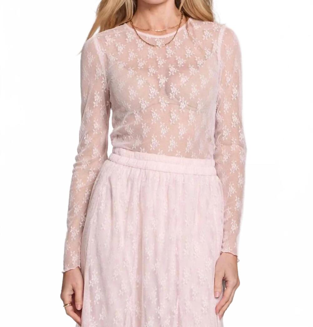 NEW SALTWATER LUXE peony top in blush